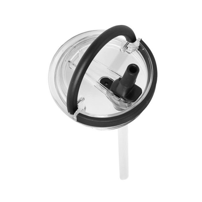 Μαύρο λεοπάρ tumbler με διπλή λαβή
