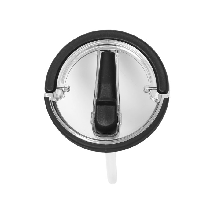 Μαύρο λεοπάρ tumbler με διπλή λαβή